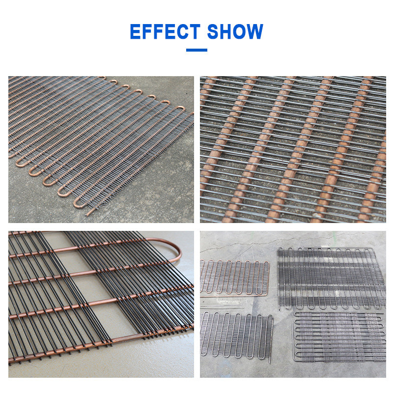 Hwashi Full Automatic Steel Wire Mesh Condenser Miedzian Buddy Tube i Multi-Point Spot Welding Machine
