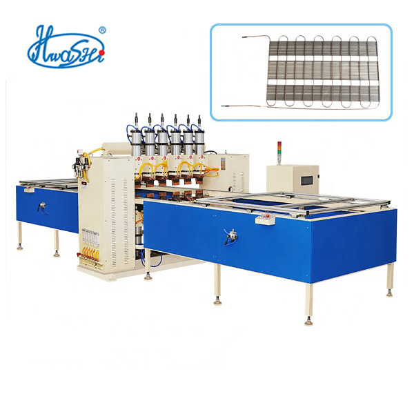 Hwashi Automatyczny Wielopunktowy Chłodniczy Kondensator Mesh Wire Spot Maszyny Spawalniczej Low Carbon Steel Wire Mesh Welding