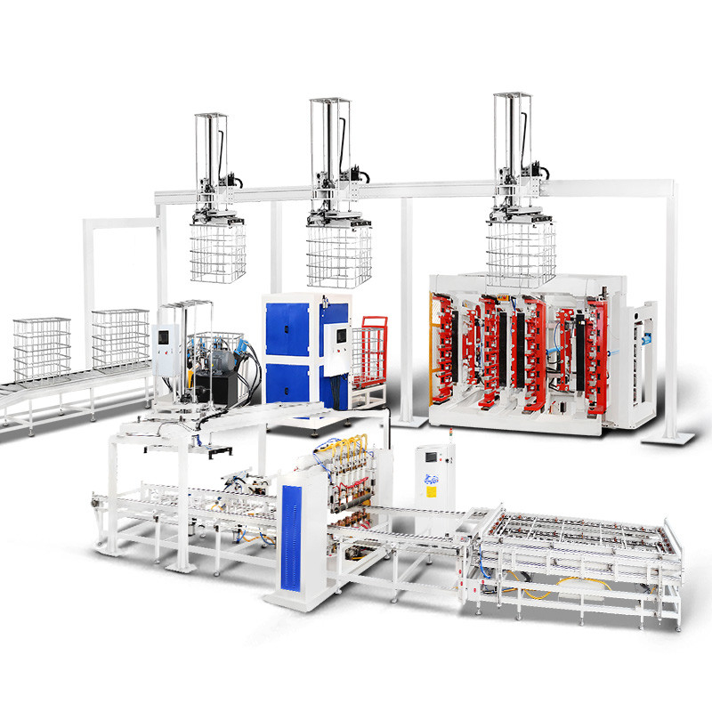 Hwashi Factory IBC Grid, linia produkcyjna ramki klatki IBC, maszyna do zamykania ramki klatki IBC