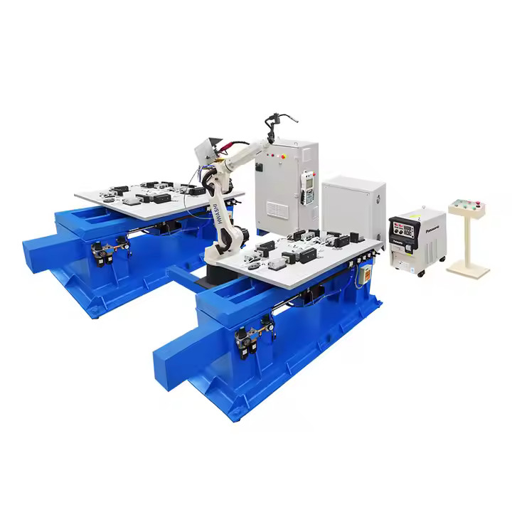 Roboty spawalnicze Hwashi Industrial MIG Robot spawalniczy do ramy regału magazynowego