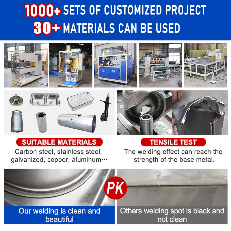 Hwashi Automatic Seam Welder dla wysokiej wytrzymałości połączeń z regulowaną prędkością koła spawania i możliwością obrotu 360°