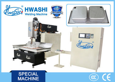 Double-bowl Kitchen Sink Automatic Seam Welder , Resistance Rolling Seam Welding