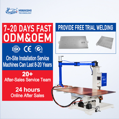 HWASHI Flexible Arm Spot Welding Machine For Copper Aluminium Carbon Steel Stainless Steel