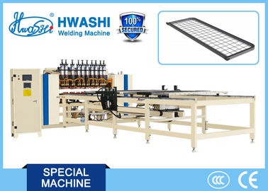 Automatic Swing Base Welding Machine , Wire And Tube Profile Mesh Welding Machine