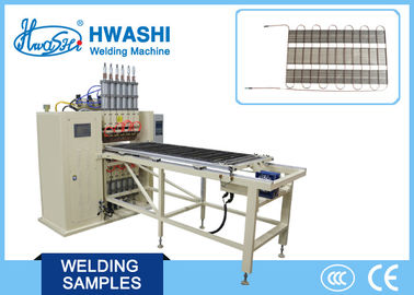 Refrigerator Condenser Wire-on-tube Mesh Welding Machine , Automatic Steel Wire Welder