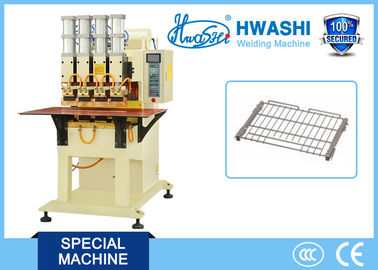 Four Head Pneumatic Wire Welding Machine , Wire Shelf Manual Spot Welding Machine