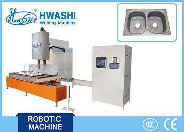 Stainless Steel Kitchen Sink Seam Welder , Automatic Resistance Straight Seam Welder