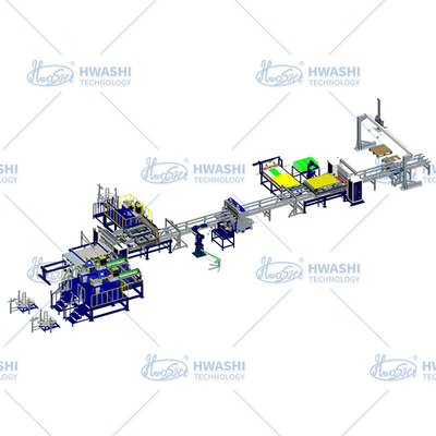 Hwashi Automatyczna Maszyna drutu Wire Mesh Deck Relief Automatyczna Linia Produkcyjna