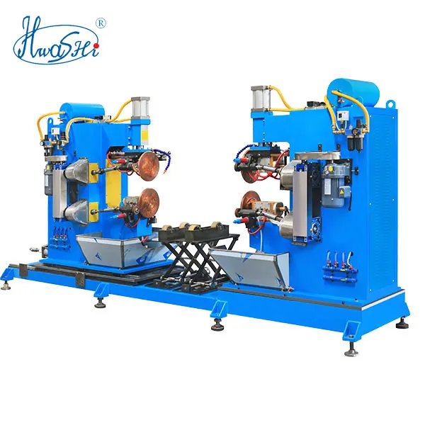 Hwashi Dostosowany 38OV Double Station Paliwo Maszyna do produkcji zbiornika paliwa, szwów/walcowy WeldingMachine dla zbiornika 1