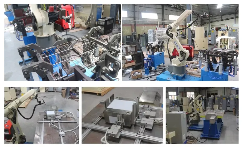 Hwashi Industrial CNC Welding Machine Robot 6-osiowy z servo, stojak pozycjonera ramienia robota spawania, automatyczny robot spawania TIG 1