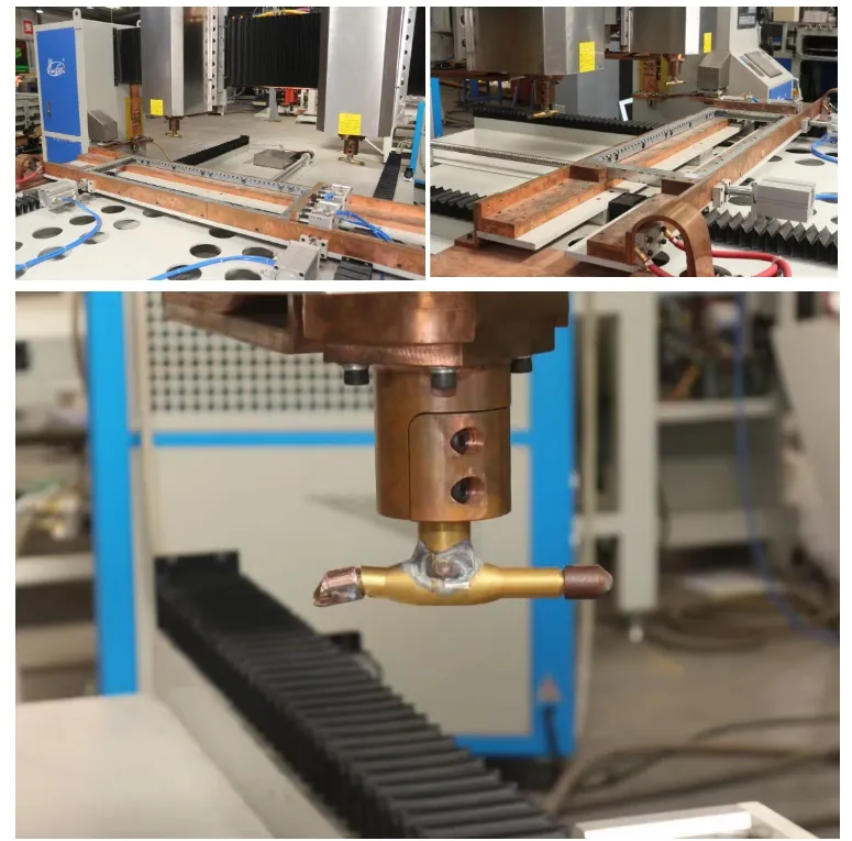 Hwashi CNC Seven 7axis podwójne głowice blachy metalowej Spot Weldinq Maszyna, automatyczny spawar blachy metalowej dla Squatrack 2